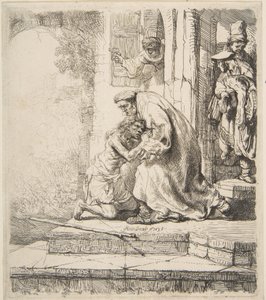 उड़ाऊ पुत्र की वापसी, 1620-69। द्वारा रिमब्रांड वैन रिजन