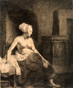 बैठा महिला नग्न, 1658
