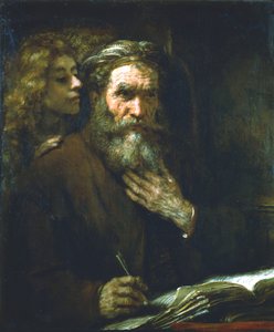 सेंट मैथ्यू द इंजीलनिस्ट, 1661 द्वारा रिमब्रांड वैन रिजन