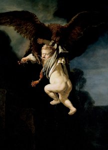 गैनीमेड का अपहरण, 1635 द्वारा रिमब्रांड वैन रिजन