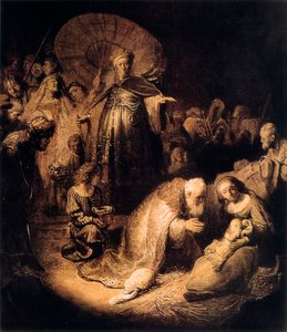 मागी का आराधना, 1632 द्वारा रिमब्रांड वैन रिजन