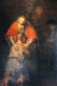 उड़ाऊ पुत्र की वापसी, c1665-c1669 द्वारा रिमब्रांड वैन रिजन