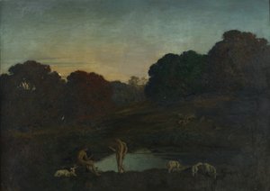 देहाती दृश्य, 1911। द्वारा रेने मेनार्डो