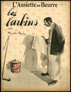 "" L'Plate au Beurre "", संख्या 165, रंगों में व्यंग्य का कवर द्वारा रिकार्डो फ्लोर्स