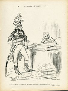 ले लियर में रिकार्डो फ्लोर्स (1878-1918) का चित्रण, 29/11/13 - इन द थर्ड रिपब्लिक - इरे रिपब्लिक - जनरल जेनेरॉक्स, बैप्टिस्ट फाउरी (1853-1938)