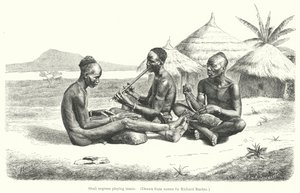 शूली नीग्रो संगीत बजा रहा है (उत्कीर्णन) द्वारा रिचर्ड (बाद) बुक्टा