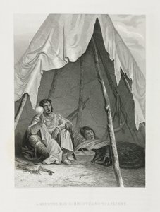 एक मरीज को प्रशासित करने वाला एक मेडिसिन मैन, उत्तरी अमेरिका द्वारा रिचर्ड (बाद में) डड्डो
