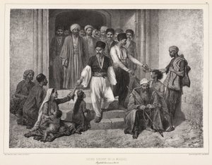 मस्जिद से निकलने वाले तातार, बागचे-सराय, क्रीमिया द्वारा रिचर्ड (बाद में) डड्डो
