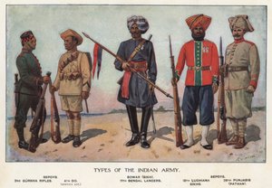 भारतीय सेना के सैनिक (कलर लिथो) द्वारा रिचर्ड (बाद में)