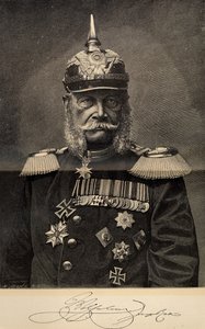विलियम I 1797-1888, प्रशिया के राजा और जर्मन सम्राट, 90, 1887 की उम्र में। द्वारा रिचर्ड बोंगो