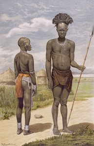 प्रो फ्रेडरिक रेटज़ेल, 1898 द्वारा &39;द हिस्ट्री ऑफ़ मैनकाइंड&39;, &39;द हिस्ट्री ऑफ़ मैनकाइंड&39; से, बारी योद्धा