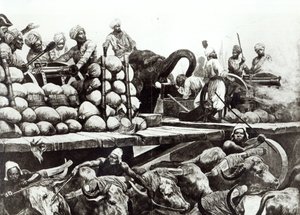 प्लासी की लड़ाई, 23 जून 1757 (लिथो)