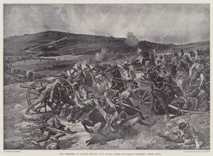 कोर्न स्प्रूट में आपदा, रॉयल हॉर्स आर्टिलरी अपनी बंदूकें (लिथो) काम कर रही है द्वारा रिचर्ड कैटन II (बाद में) वुडविले
