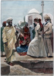 1895 में अल्जीयर्स में एक सड़क परिचारक।