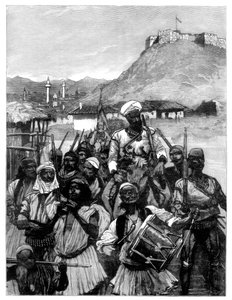 स्कुटरी से अल्बानियाई ने 1880 में डोकसिग्नो पर कब्जा करने के लिए बोयाना को पार किया।