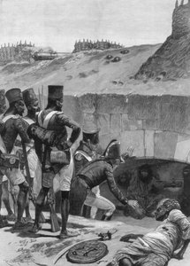 1894 में किलेबंदी में ब्रिटिश कैदियों को ढूंढना। द्वारा रिचर्ड कैटन II वुडविले