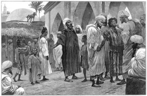 मोरक्को में दास बाजार, 1888