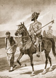 एक बंगाल लांसर और उसके बॉक्सर बंदी, &39;उन्नीसवीं शताब्दी की लड़ाई: चित्रण से चित्रण। VII, 1900-1901 का चीनी युद्ध &39;आर्चीबाल्ड फोर्ब्स, जीए हेंटी और मेजर आर्थर ग्रिफिथ्स द्वारा द्वारा रिचर्ड केटन वुडविले