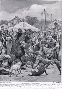 &39;हचिसन की ब्रिटिश नेशन की कहानी&39; से, सेक्सन के समय में भालू, c.1920 द्वारा रिचर्ड केटन वुडविले