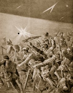 ब्रिटिश पैदल सेना ने जर्मन तार उलझनों, 1914-19 के माध्यम से अपना रास्ता बनाने के लिए मजबूर किया द्वारा रिचर्ड केटन वुडविले
