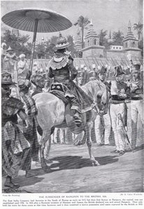 1824 में अंग्रेजों को रंगून का आत्मसमर्पण, &39;हचिंसन की कहानी ब्रिटिश राष्ट्र की कहानी&39;, c.1923