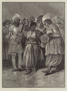 नाचती हुई एक लड़की