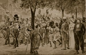 1814 में केपटाउन में मार्च करने वाली ब्रिटिश सेना, &39;हचिन्सन की कहानी ब्रिटिश नेशन की कहानी&39;, c.1923 द्वारा रिचर्ड केटन वुडविले जूनियर