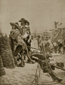 मद्रास में पहला किला, 1640, &39;हचिन्सन की कहानी ब्रिटिश नेशन का चित्रण&39;, c.1923 द्वारा रिचर्ड केटन वुडविले जूनियर
