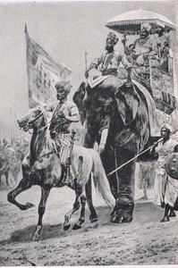 प्लासी में सूरज-उद-दौला, 23 जून 1757, लैंड और सी, 1915 पर ब्रिटिश लड़ाइयों से चित्र