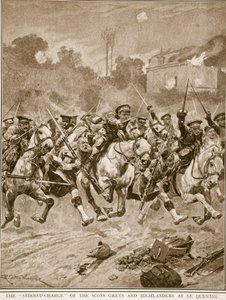 1914-19 को सेंट क्वेंटिन में स्कॉट्स ग्रेज़ एंड हाइलैंडर्स का &39;स्टिरुप-प्रभारी&39;