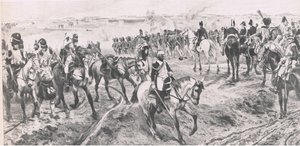 वाटरलू जून 18 1815: द ओल्ड गार्ड, ब्रिटिश बैटल ऑन लैंड एंड सी, 1915 से चित्रण द्वारा रिचर्ड केटन वुडविले जूनियर