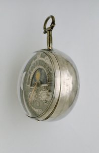 जोड़ी-कैज़ुअल वॉच घड़ी का साइड व्यू, c.1685 (सिल्वर) द्वारा रिचर्ड कोल्सटन