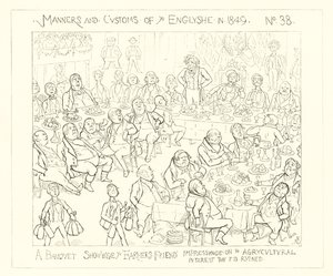1849, कृषि मित्र पर कृषि हित को प्रभावित करने वाला एक भोज जो कि बर्बाद हो गया द्वारा रिचर्ड डॉयल