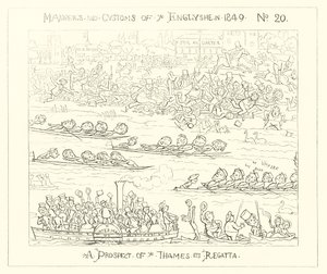 1849, थेम्स रेगाटा की एक संभावना द्वारा रिचर्ड डॉयल