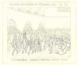 1849, वेस्टमिंस्टर हॉल, उद्घाटन अवधि का समारोह द्वारा रिचर्ड डॉयल
