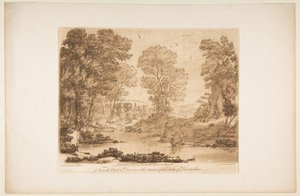 कामदेव और मानस के साथ लैंडस्केप, 1776। द्वारा रिचर्ड अर्लोम