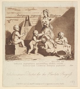 1782 में प्रकृति में झाँकते हुए लड़के।