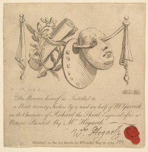 मास्क और पैलेट, 1781।