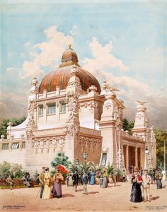 वियना जुबली एक्सपो 1898। वियना शहर का मंडप, 1898। द्वारा रिचर्ड मोजर
