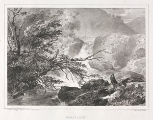 स्कॉटलैंड के सुरम्य दृश्य: ब्रैकलाइन, 1826। द्वारा रिचर्ड पार्क्स बोनिंगटन