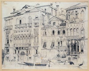 ग्रांड कैनाल, वेनिस, c.1826 (पेंसिल) द्वारा रिचर्ड पार्क्स बोनिंगटन