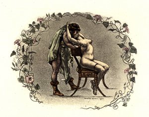 लुसिएन डी समोसेट (125 लगभग - 192) के लिए रिचर्ड रैनफ्ट (1862 - 1931) द्वारा चित्रण: "द कोर्टेसन्स"। १८९९ द्वारा रिचर्ड Ranft
