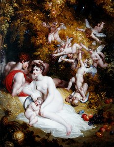 Vertumnus और Pomona, c.1807 (पैनल पर तेल) द्वारा रिचर्ड वेस्टल