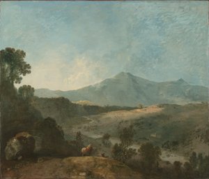 कैडर इदरिस, मावदच नदी के साथ, सी। 1774। द्वारा रिचर्ड विल्सन