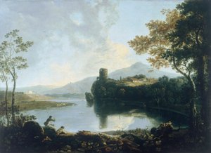'डोलबडर्न कैसल', 1733-1782। द्वारा रिचर्ड विल्सन