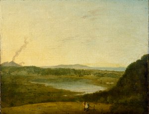 एग्नानो की झील, c1752 द्वारा रिचर्ड विल्सन