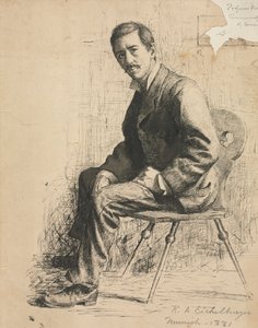 प्रोफेसर मोवोटनी का स्केच, 1881। द्वारा रॉबर्ट ए. आइचेलबर्गर