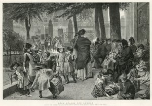सेंट जॉन्स चर्च के चर्चयार्ड में दृश्य, वाटरलू रोड (उत्कीर्णन) द्वारा रॉबर्ट बार्न्स