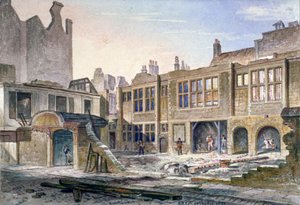 विनचेस्टर प्लेस, लंदन, 1839 के विध्वंस का दृश्य