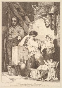 15 नवंबर, 1779 को घरेलू खुशी का आनंद लेना।